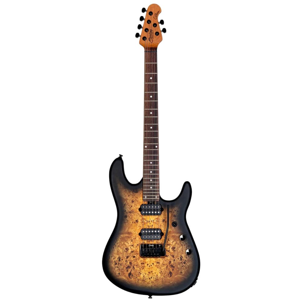 sterling by music man electric guitars natural poplar burl burst sterling by music man richardson6 6 string electric guitar with gigbag   #color_natural-poplar-burl-burst
