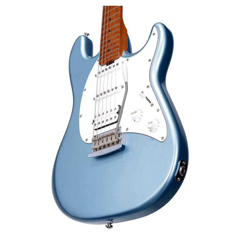 sterling by music man electric guitars sterling by music man ct50 cutlass hss electric guitar  #color_firemist-silver,fretboard_roasted-maple