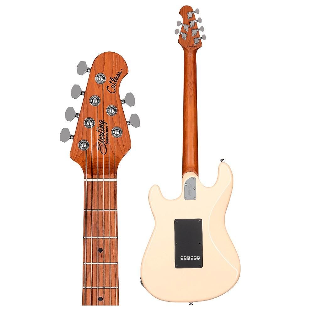 sterling by music man electric guitars sterling by music man ct50 cutlass hss electric guitar  #color_vintage-cream,fretboard_roasted-maple