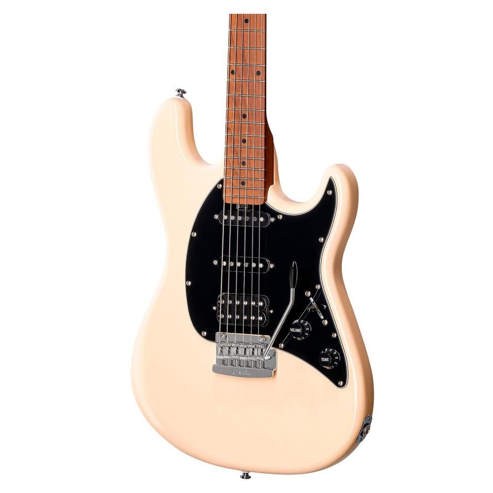 sterling by music man electric guitars sterling by music man ct50 cutlass hss electric guitar  #color_vintage-cream,fretboard_roasted-maple