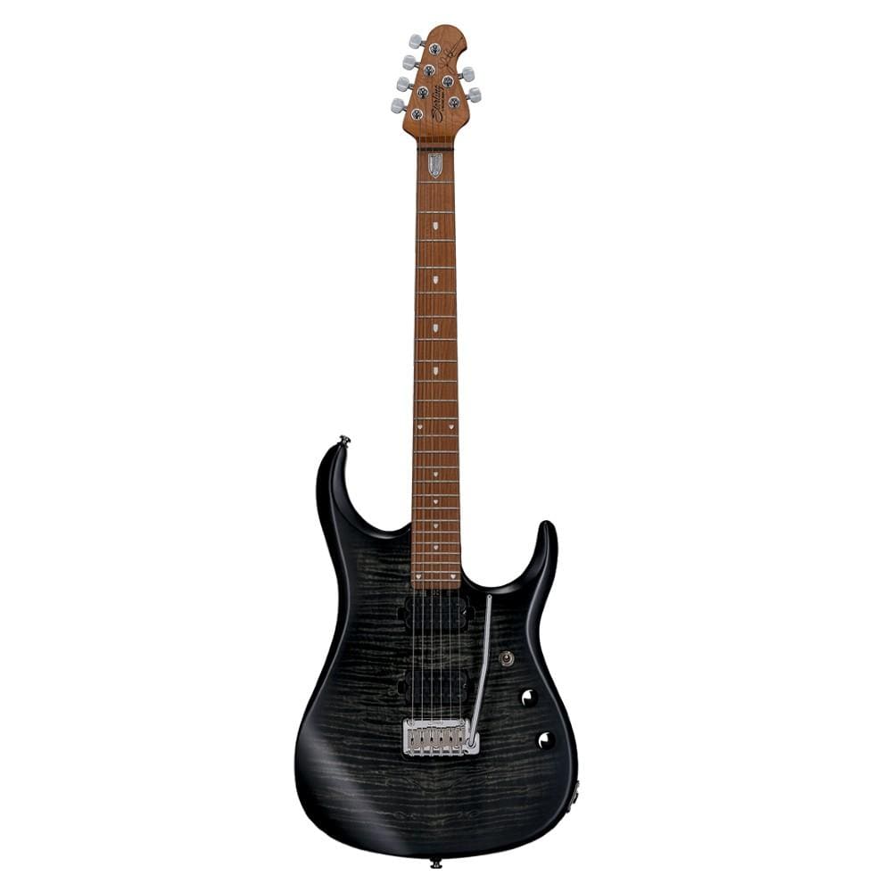 sterling by music man electric guitars trans black satin sterling by music man jp150 flame maple top electric guitar with gigbag   