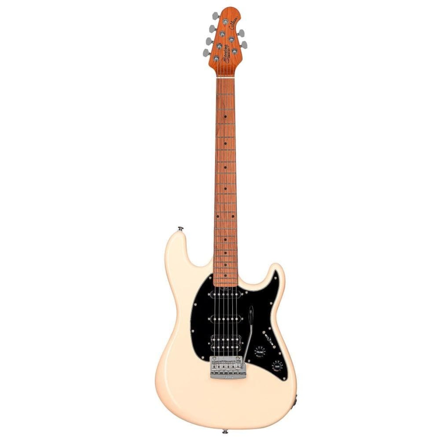 sterling by music man electric guitars vintage cream / roasted maple sterling by music man ct50 cutlass hss electric guitar  #color_vintage-cream,fretboard_roasted-maple