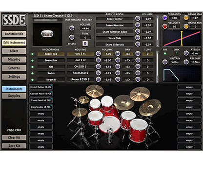 STEVEN SLATE Virtual Instruments Steven Slate Drums 5 Drum Library – Professional Audio Software & Plugin