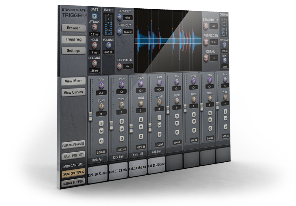 STEVEN SLATE Virtual Instruments TRIGGER 2 Platinum Drum Replacement Plugin
