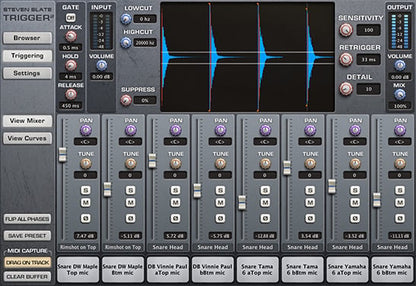 STEVEN SLATE Virtual Instruments TRIGGER 2 Platinum Drum Replacement Plugin