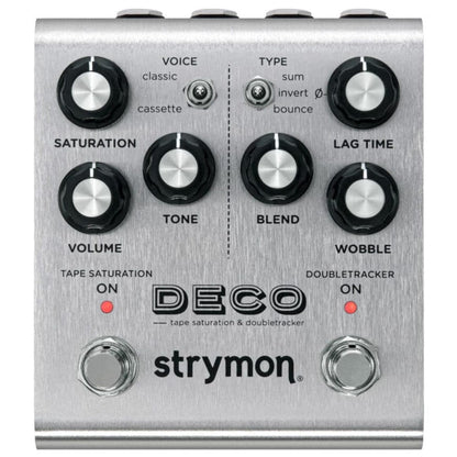 strymon effect pedals strymon deco v2 tape saturation and double tracker pedal