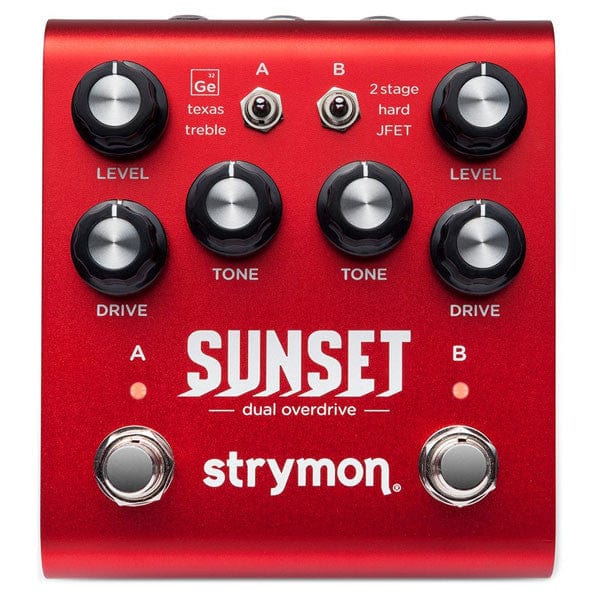 strymon effect pedals strymon sunset dual overdrive effect pedals