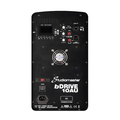 studiomaster active pa speakers studiomaster drive10au 10″ two way active full range cabinet