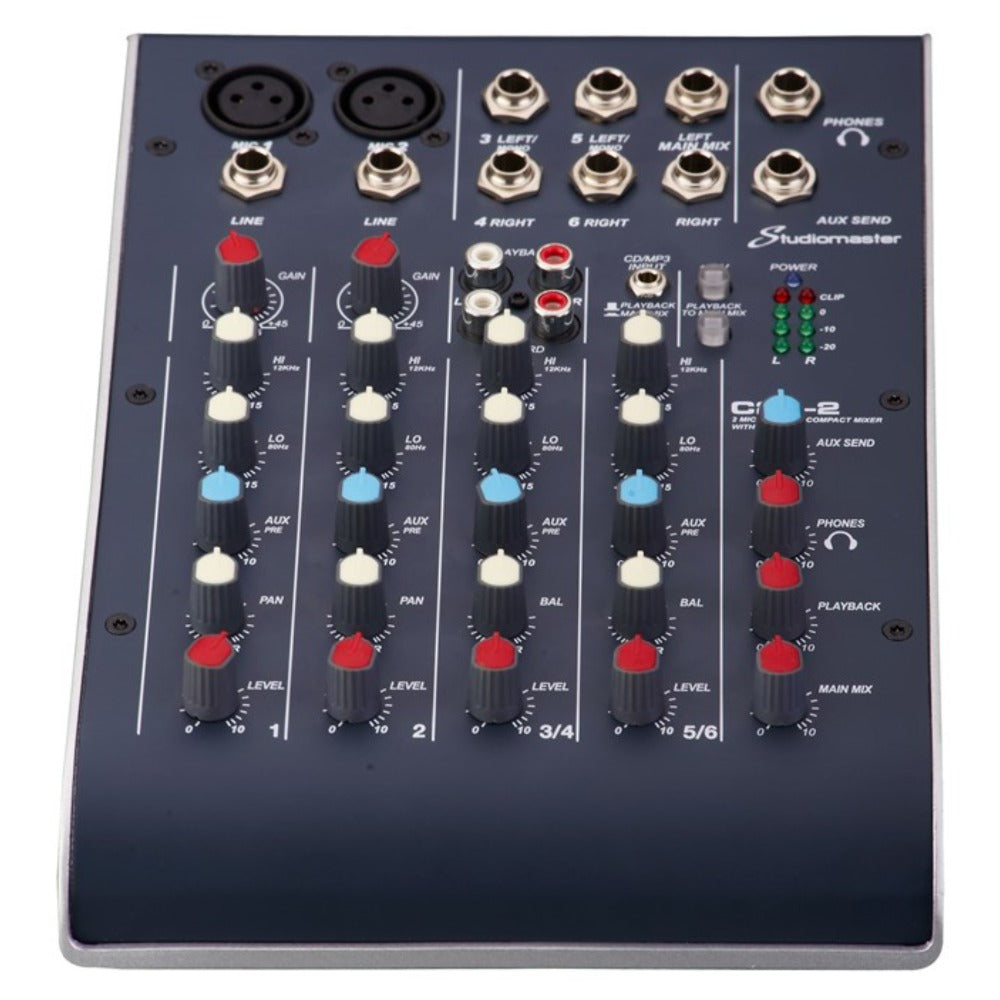 Studiomaster Analog Mixers Studio Master C2-2 2Channel Compact Mixer