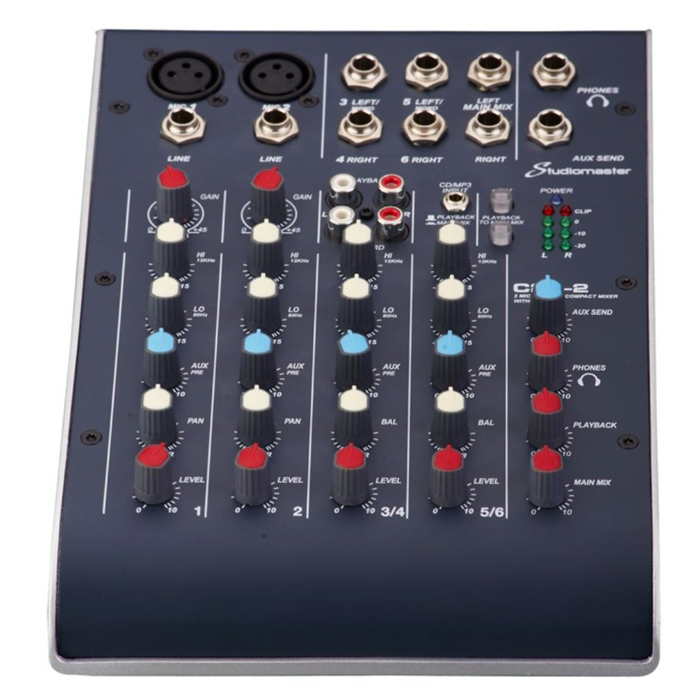 Studiomaster Analog Mixers Studio Master C2S-2 2 Channel Compact Mixer