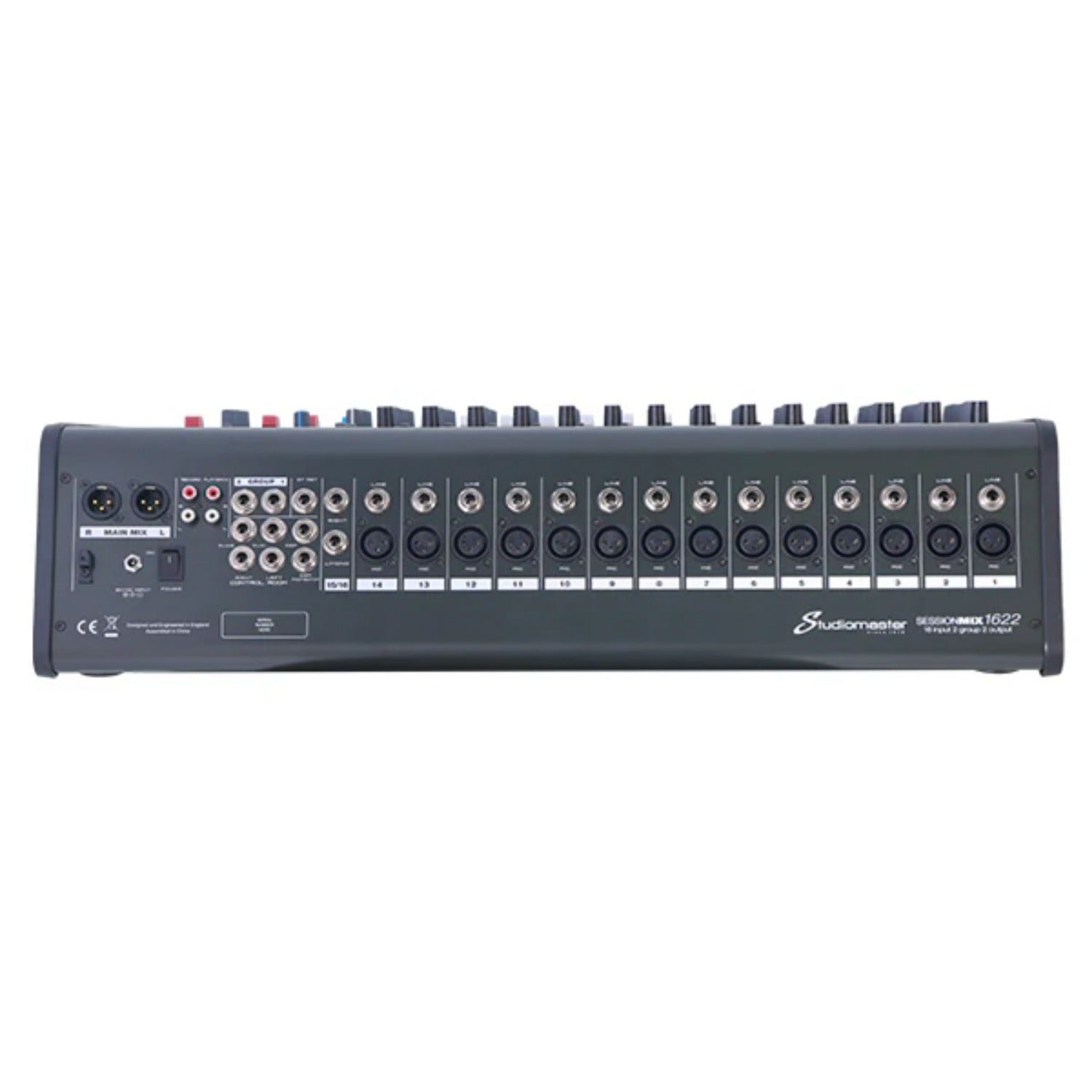 Studiomaster Analog Mixers Studiomaster Session Mix 1622 12 Channel Mic Input Mixer