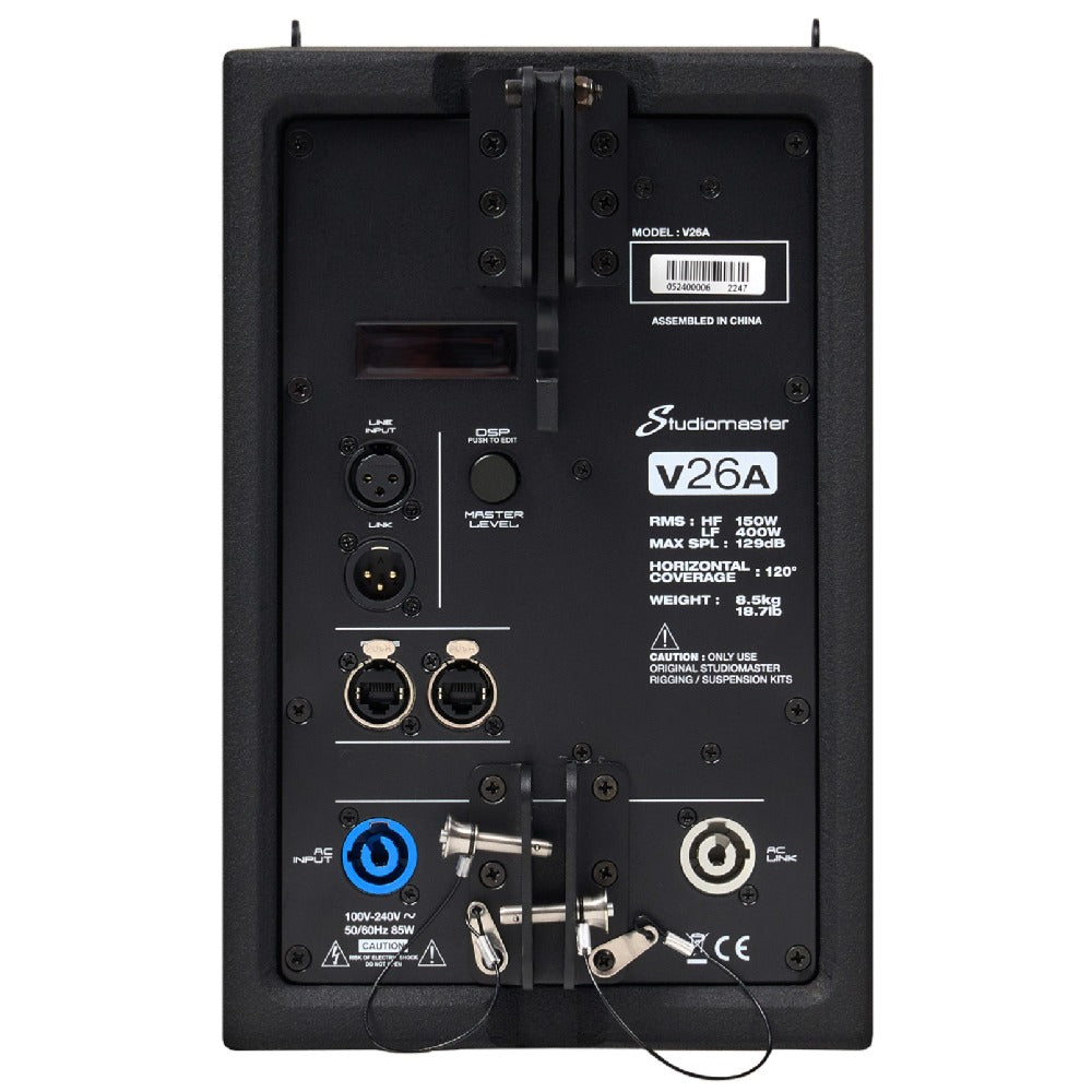 Studiomaster Line Array Studio Master V26A Active Coaxial Two Way Full Range Line Array