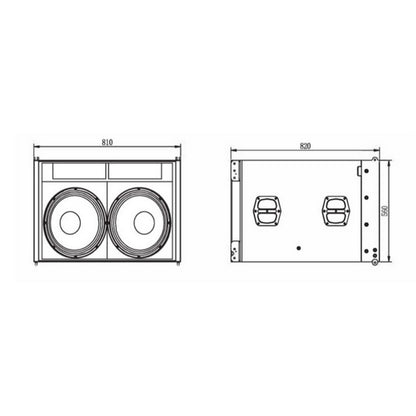 Studiomaster Line Array Studiomaster V10SA Active LF Non Water Proof Line Array Woofer