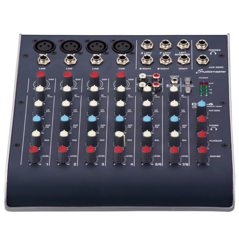 Studiomaster Mixers Studio Master C2S-4 2 Channel Compact Usb Mixer