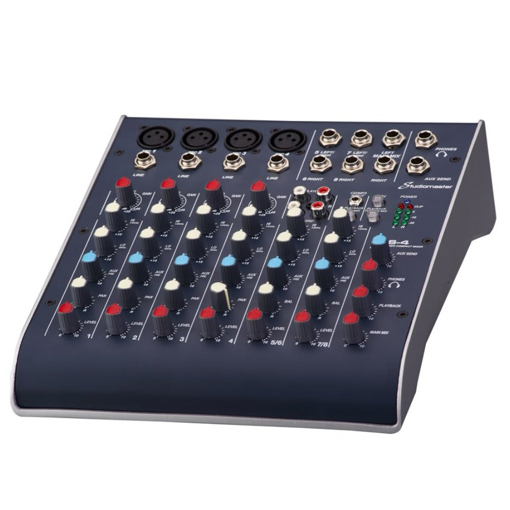 Studiomaster Mixers Studio Master C2S-4 2 Channel Compact Usb Mixer