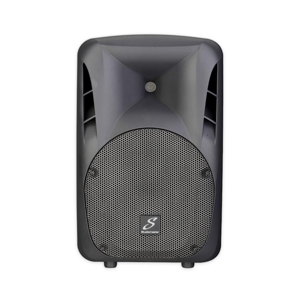 studiomaster portable pa systems studiomaster livesys 10 2x10 inch two way active portable pa system