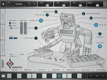 SugarBytes Virtual Instruments Sugar Bytes Egoist Polyphonic Synthesizer