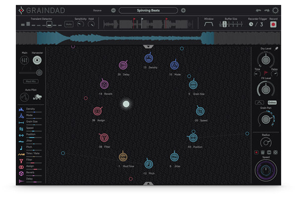 SugarBytes Virtual Instruments Sugar Bytes Graindad: Granular Synthesizer