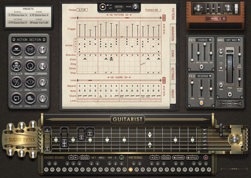 SugarBytes Virtual Instruments Sugar Bytes Guitarist Virtual Guitarist