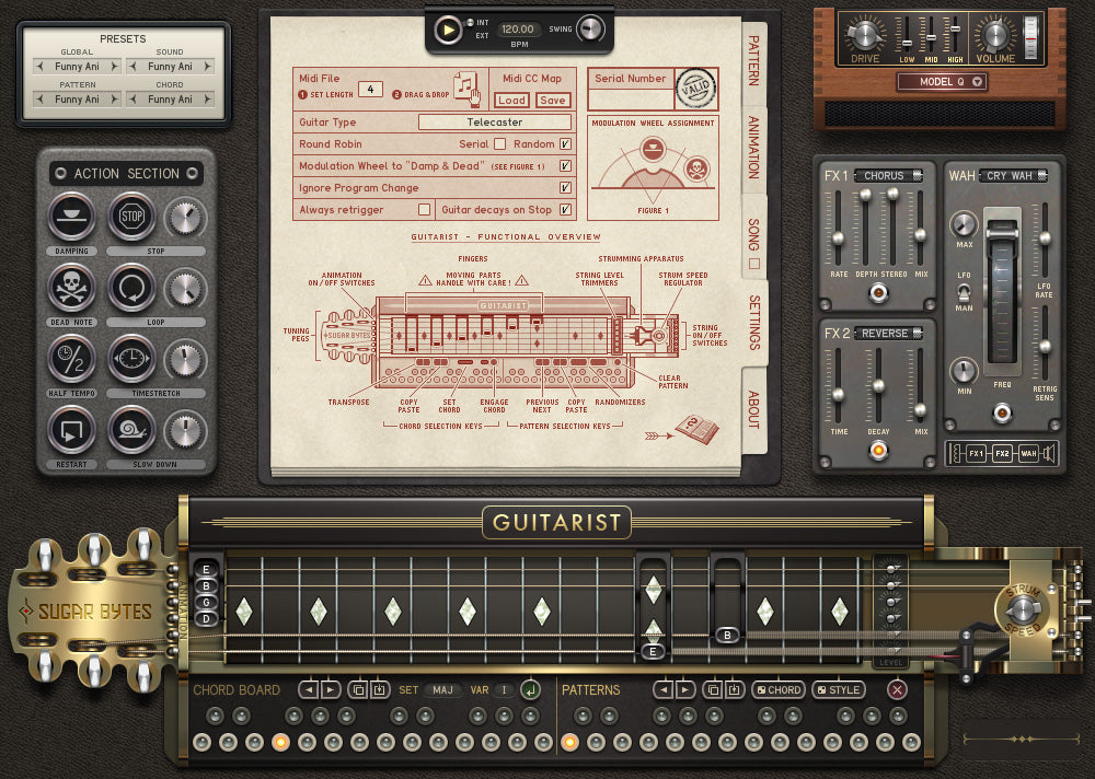 SugarBytes Virtual Instruments Sugar Bytes Guitarist Virtual Guitarist
