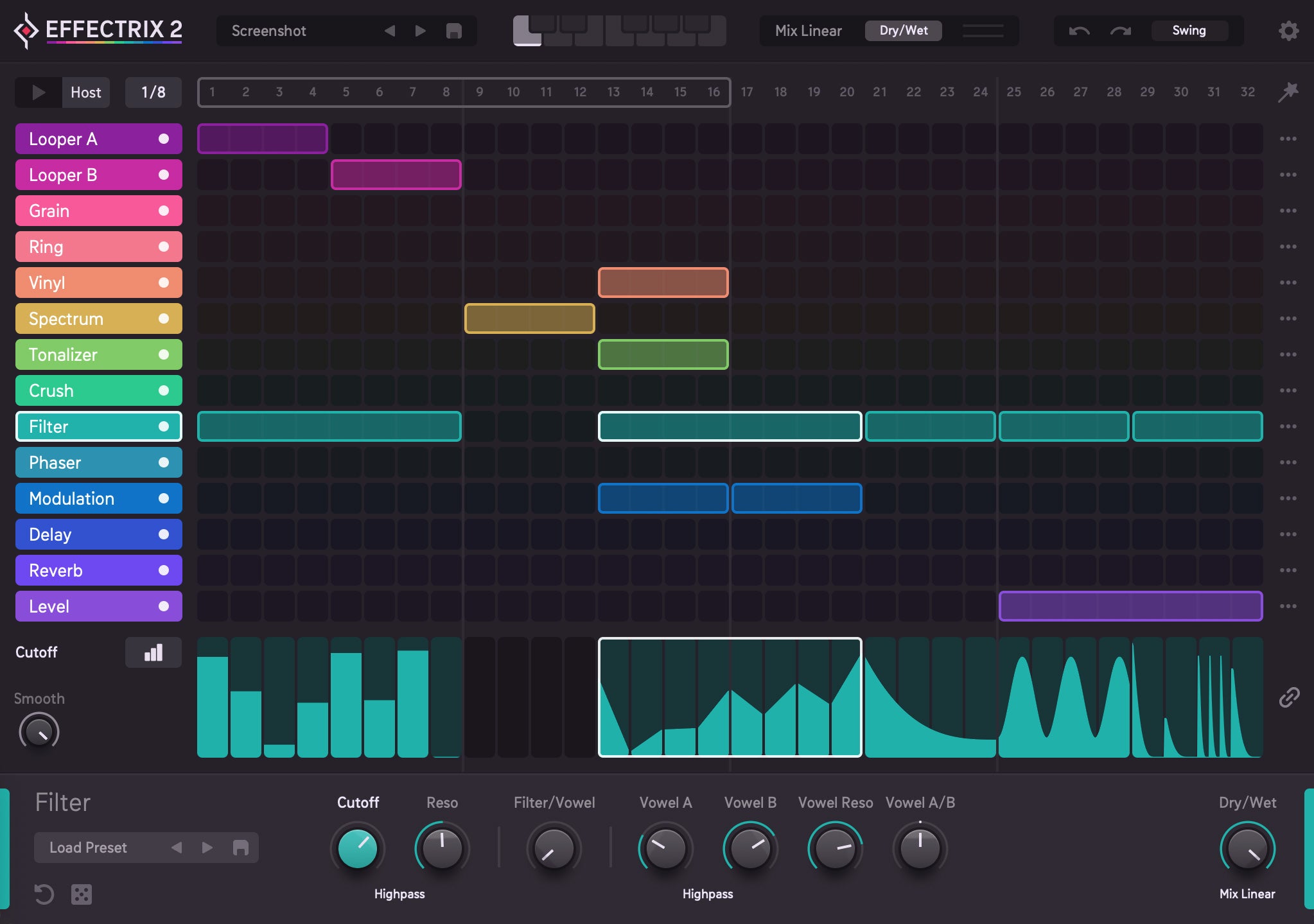 SugarBytes Virtual Processors Sugar Bytes Effectrix2: Multi-Effect Plugin