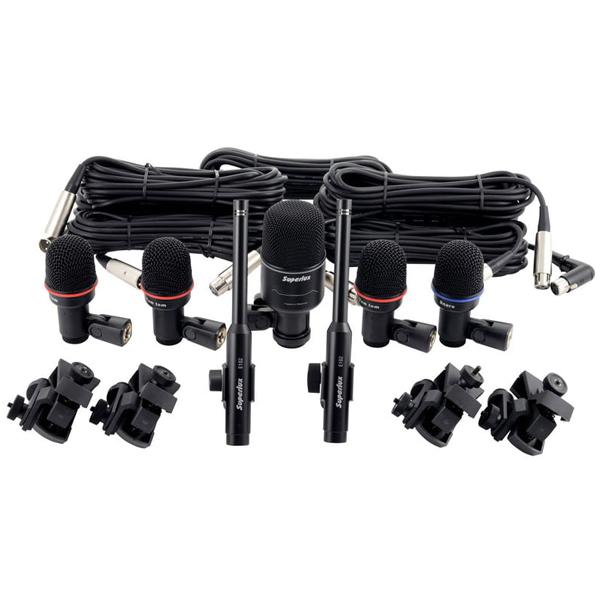 superlux drumkit microphones superlux drk k5c2 complete 7 drumkit microphone set