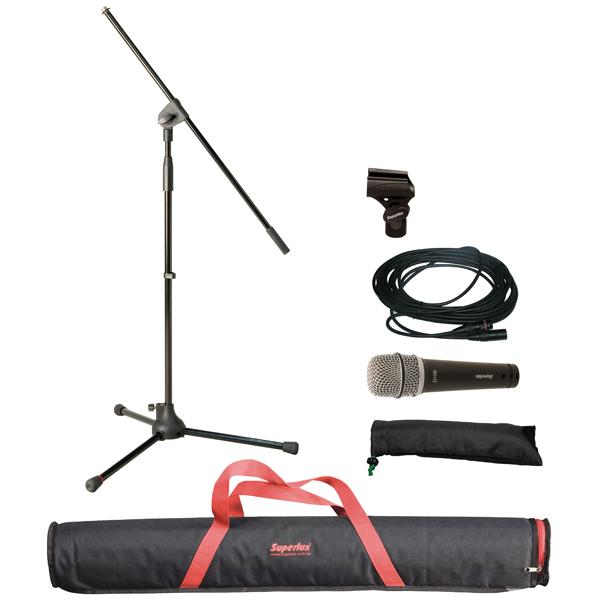 superlux dynamic microphones superlux msk10bx dynamic  instrument supercardioid microphone set