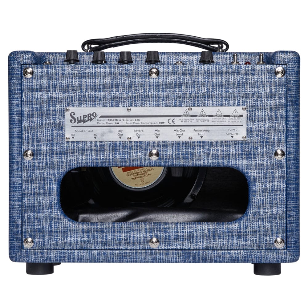 Supro Guitar Combo Amplifiers Blue Rhino Supro 64 Reverb 5 Watt Tube Electric Guitar Combo Amplifier