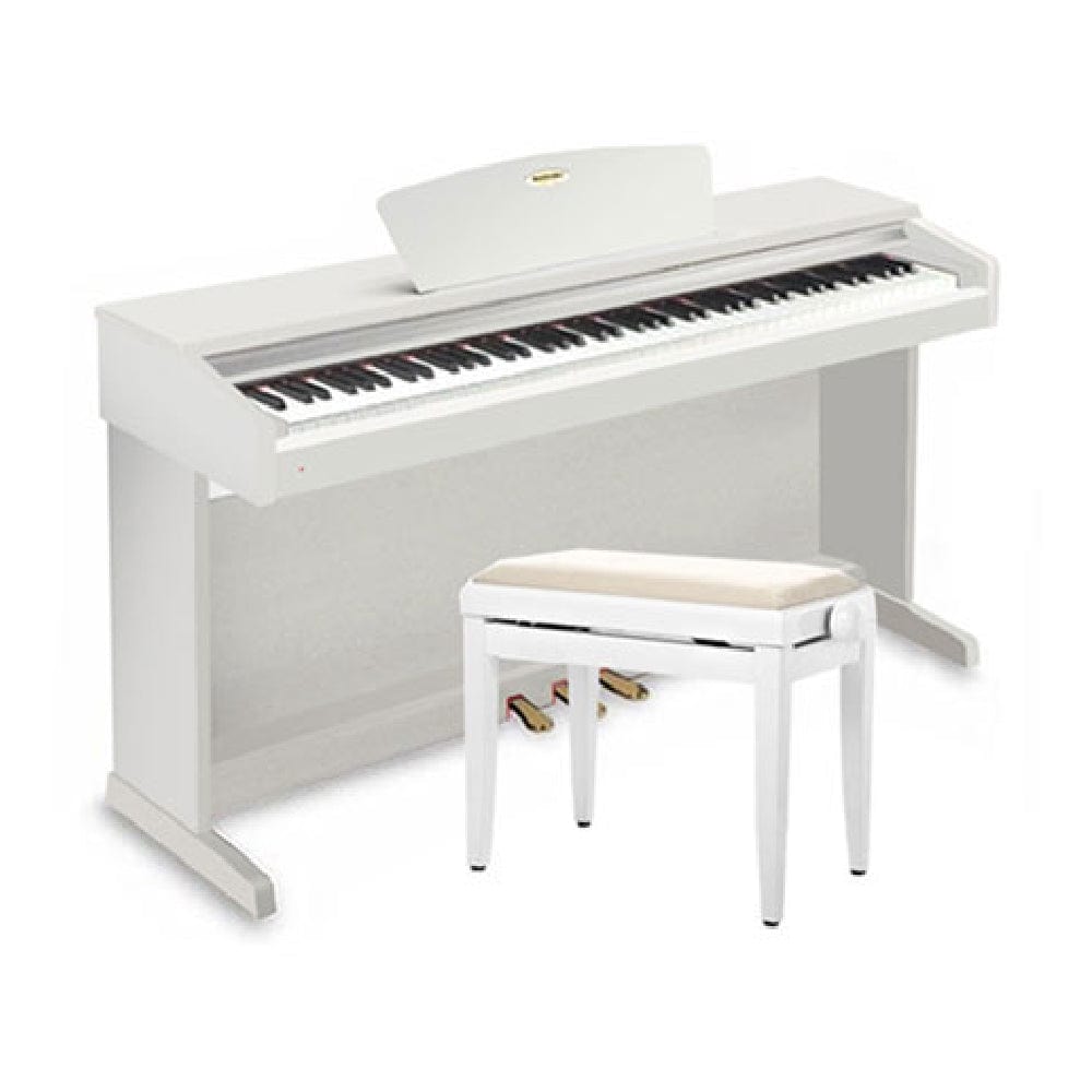 Suzuki Digital Pianos White Suzuki HP-3X 88 Key Digital Piano with Bench