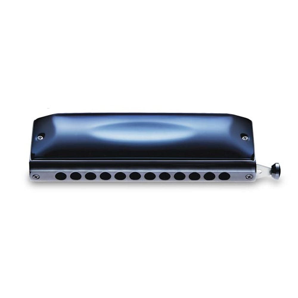 suzuki harmonicas metallic suzuki gregoire maret signature 12 hole 48 notes sliding chromatic harmonica    #finish_metallic