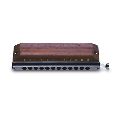suzuki harmonicas wooden suzuki gregoire maret signature 12 hole 48 notes sliding chromatic harmonica    