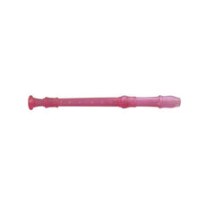 Suzuki Recorders Transparent Pink Suzuki SRG 81 Soprano 3 Piece Recorder - Transparent