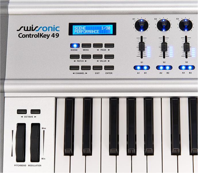 swissonic midi keyboards swissonic controlkey 49