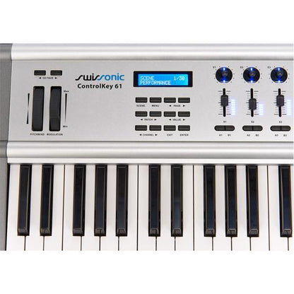 swissonic midi keyboards swissonic controlkey 61 usb midi keyboard