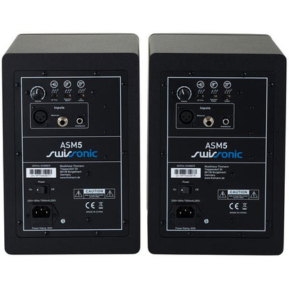 Swissonic Monitor Speakers Swissonic ASM5 Active Studio Monitor - Pair