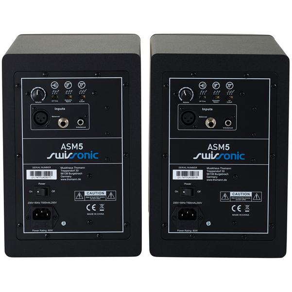 Swissonic Monitor Speakers Swissonic ASM5 Active Studio Monitor - Pair