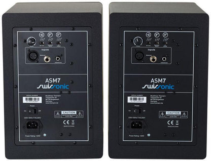 swissonic monitor speakers swissonic asm7 bundle