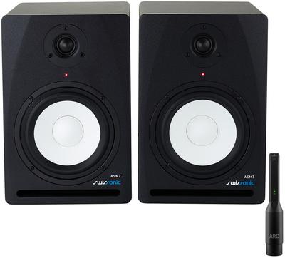 swissonic monitor speakers swissonic asm7 room correction bundle