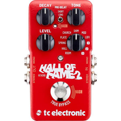 t.c. electronic effect pedals t.c. electronic hall of fame 2 reverb guitar effects pedal
