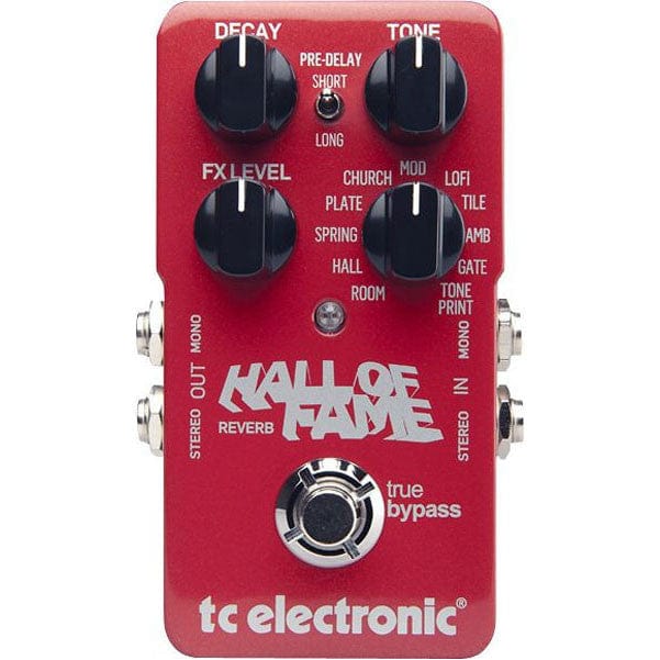 T.C. Electronic Effect Pedals T.C. Electronic Hall Of Fame Reverb Guitar Effects Pedal