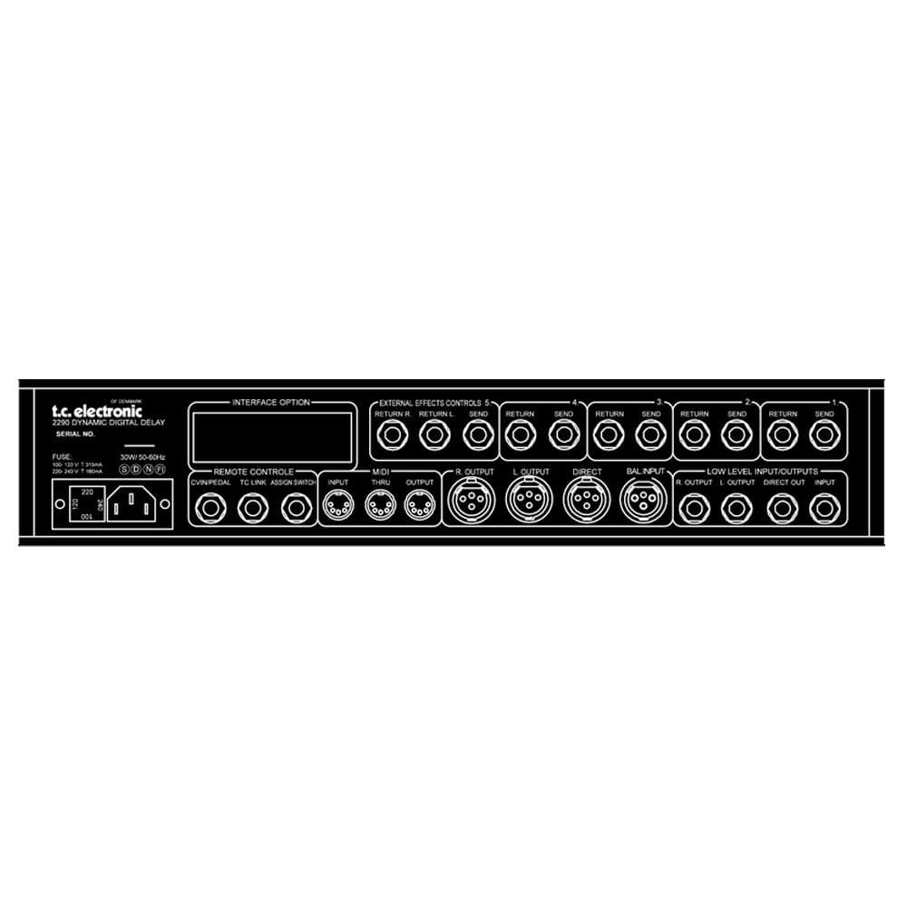 t.c. electronic rack mounted effects tc electronic tc 2290 dynamic rack mounted effects processor
