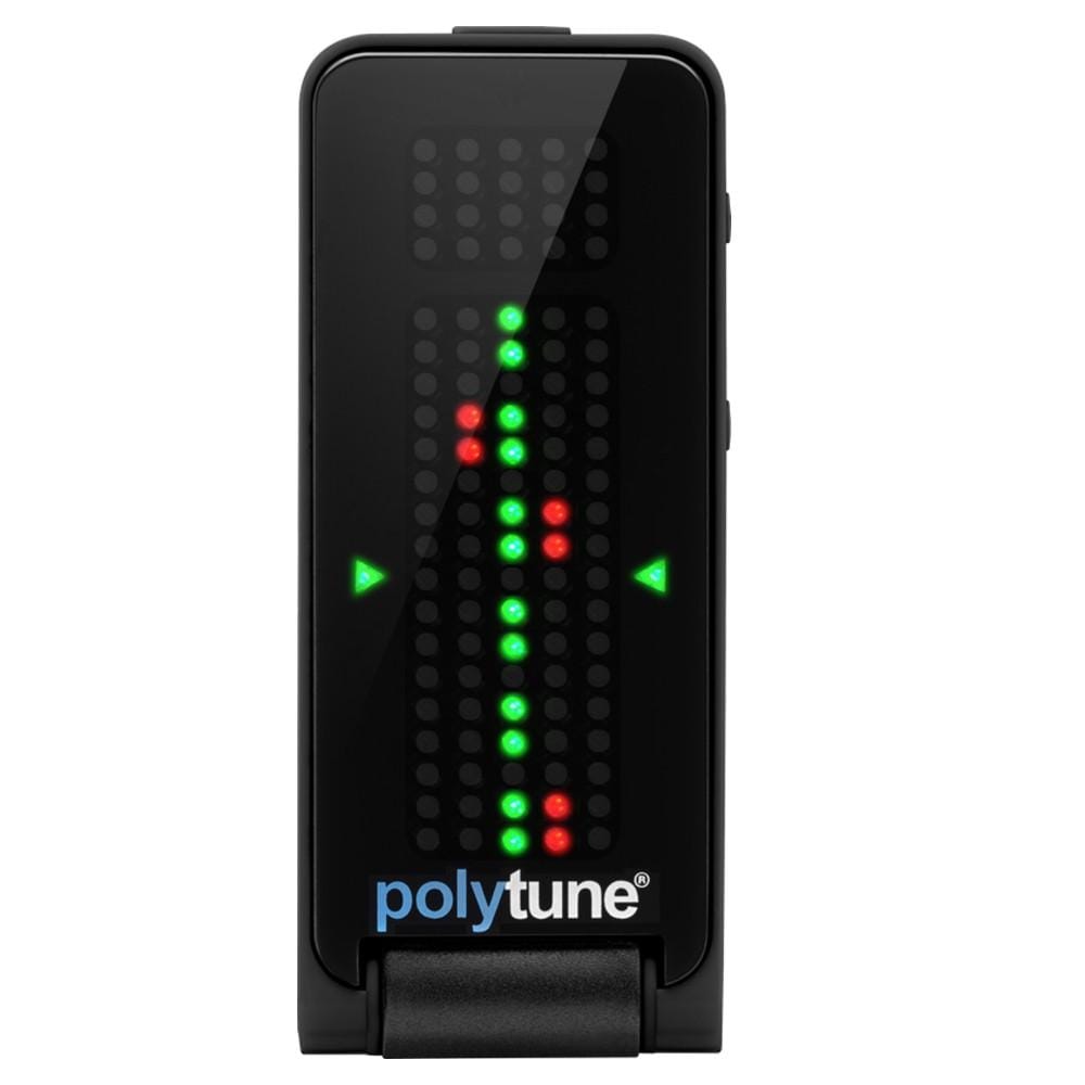 t.c. electronic tuners t.c. electronic polytune lustrous polyphonic clip-on tuner - black