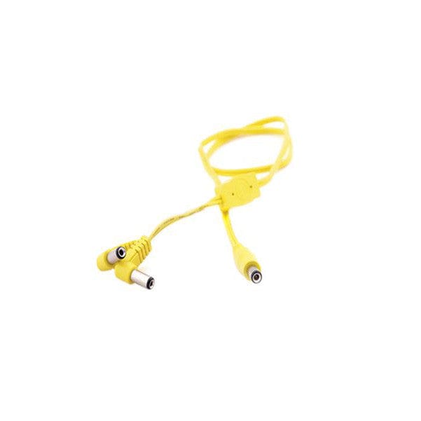 t-rex patch cables t-rex yellow voltage doubler 55cm cable