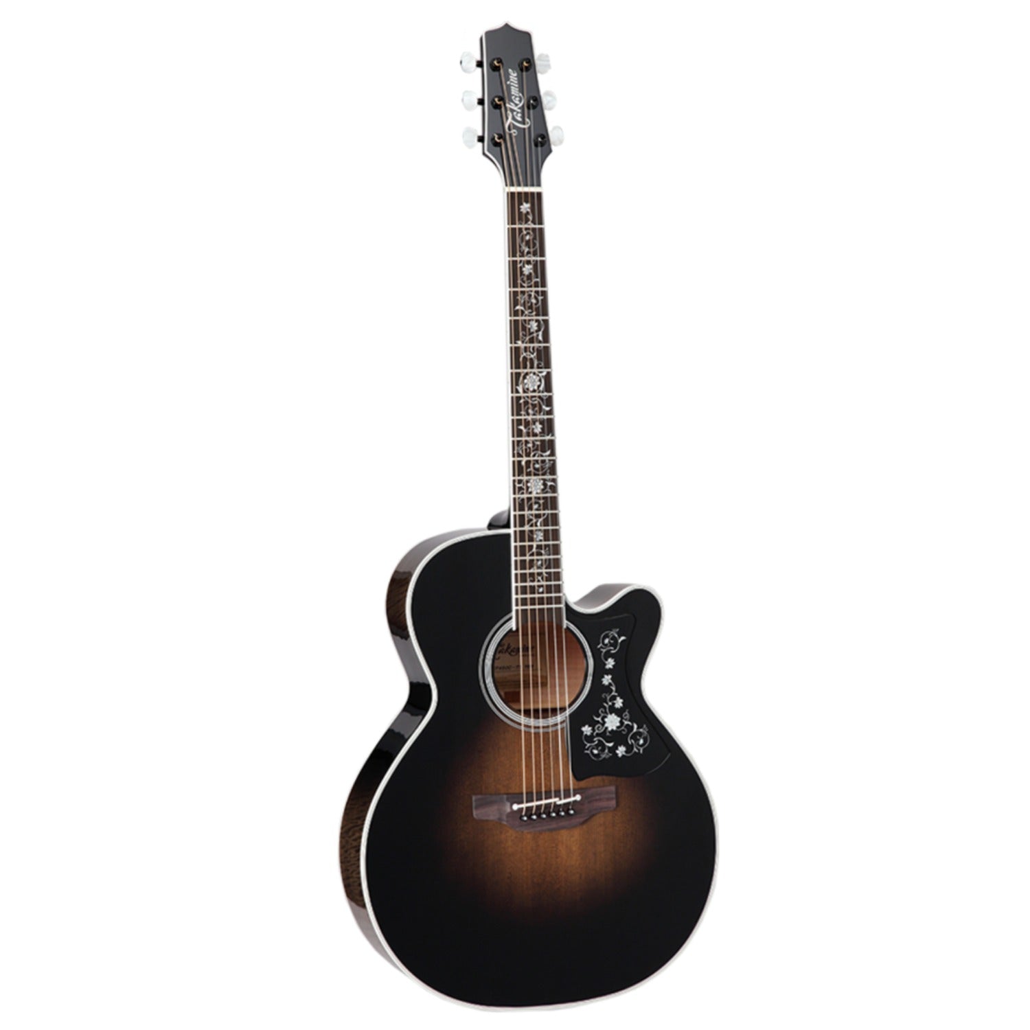 Takamine Electro Acoustic Guitars Gloss Brown Sunburst Takamine EF450c-TT-TBB 6 String Electro Acoustic Guitar 