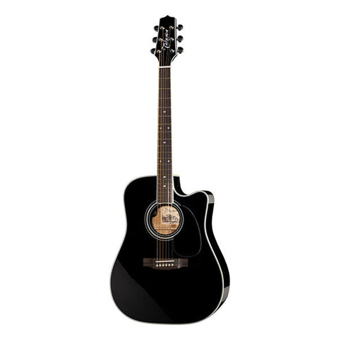 Buy Takamine EF341SC Dreadnought Cutaway Electro Acoustic Guitar Black High Gloss Online Bajaao