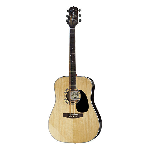 takamine electro acoustic guitars takamine ef360gf glenn frey dreadnought electro acoustic guitar - natural