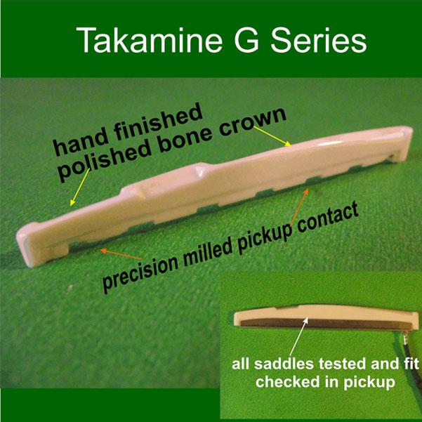 Takamine Nuts and Saddles Takamine G-Series Guitar Bone Saddle