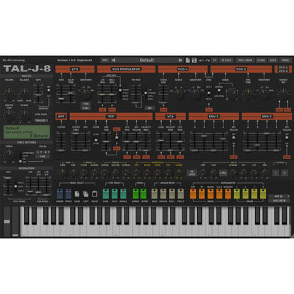 TAL Software Virtual Instruments TAL Software TAL Jupiter 8 Synthesizer Plug-in