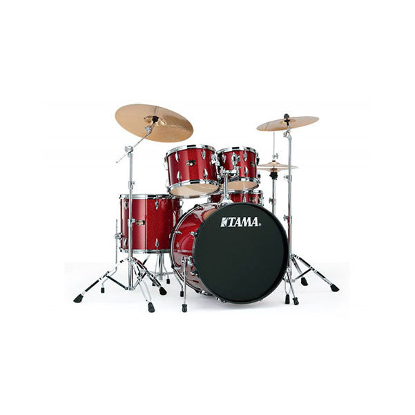 tama acoustic drum kits candy apple mist tama imperialstar ip58h5 5 pcs drum kit    #color_candy-apple-mist