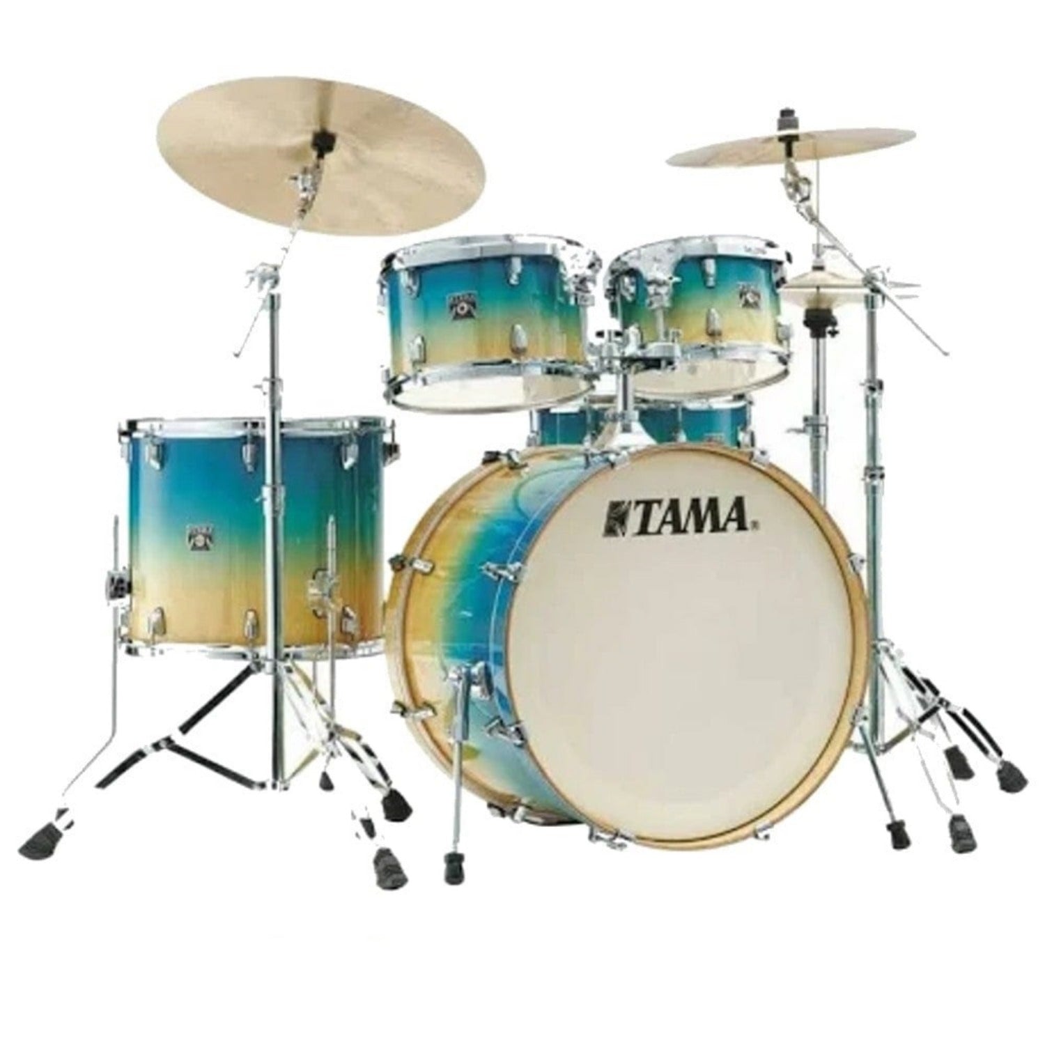 Tama Acoustic Drum Kits Caribbean Lacebark Pine Fade Tama CL52KRSP Super Star Classic 5 Pcs Drum Set